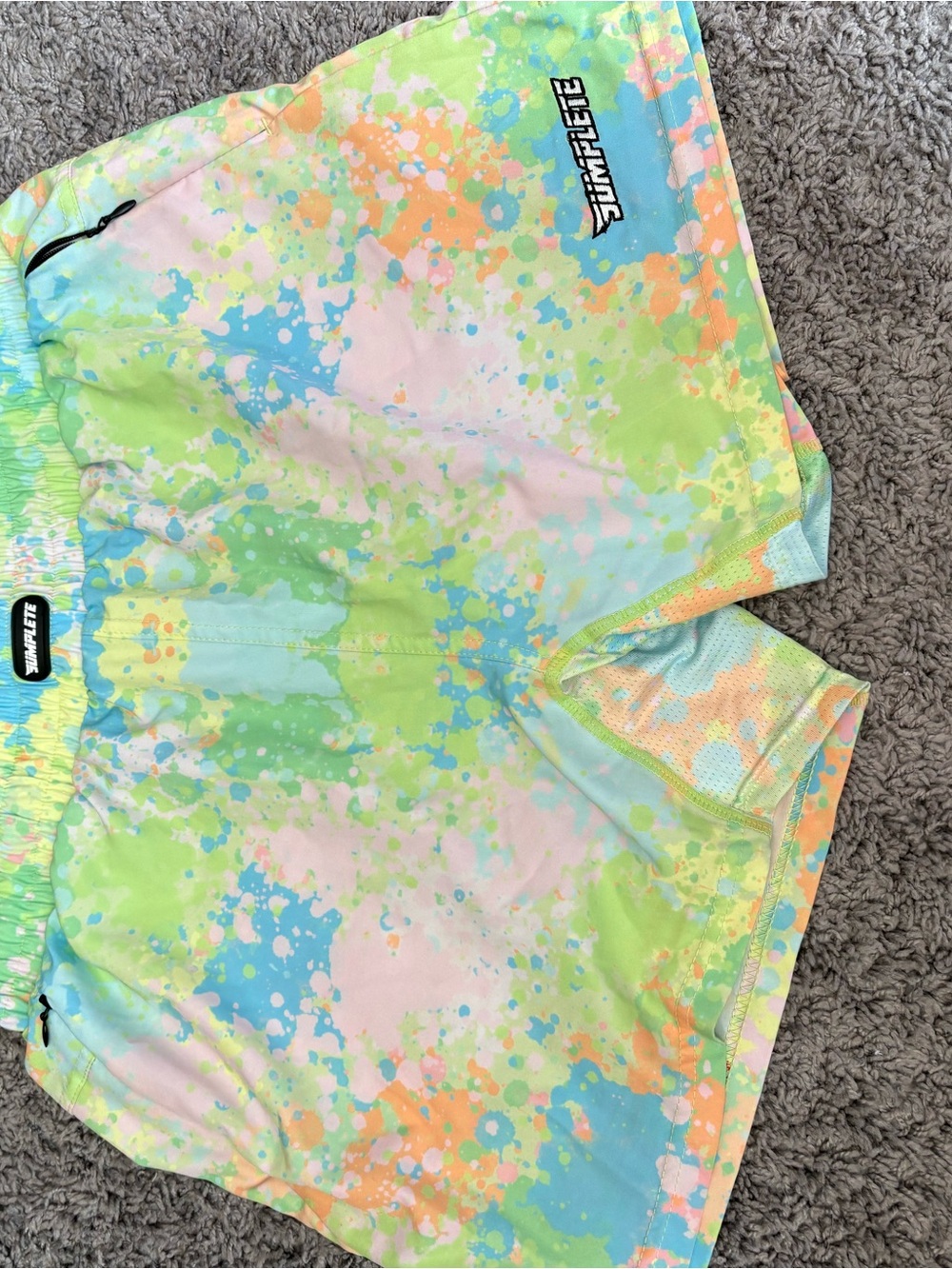 Kids' Pastel Splash Swim Shorts - Multicolor